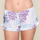 Ed Hardy Vintage Floral Printed Ruffle Short