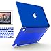 iBenzer Basic Soft-Touch Series Plastic Hard Case Cover for Apple Old Macbook Pro 15.4-inch 15.4'' with Retina Display A1398, Royal Blue