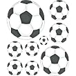 Instant Murals Soccer Wall Transfer Stickers - Sports Balls