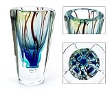 100% Handcraft Murano Glass Art Stem Sommerso