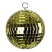 Yellow mirror ball 5cm without mot