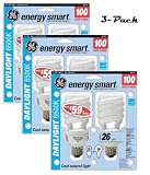 (3 Count) 2-Pack 100 watt eq GE Daylight 6500K Compact Flourescent (CFL)