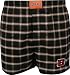 Cincinnati Bengals Kickin' Back Plaid Boxer Shorts - Large