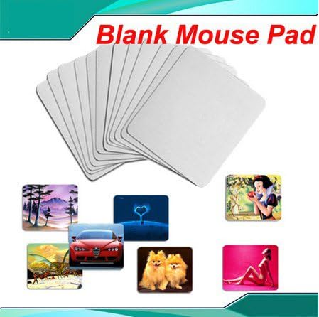 22pcs Blank Hobby Mouse Pad Sublimation Transfer Heat Press ART Print 001021Y@H