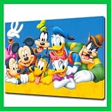 Disney Gang Gallery Framed Canvas Art,Ready To Hang,NEW