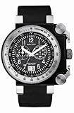 Image of Nautica A39507G Gents Black Case/ Black Dial/ Chronograph Movement/ Black Resin Strap
