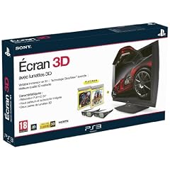 PS3 Monitor 3D + 2 3D Brillen 23,5 Zoll