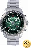SWISS MILITARY(スイスミリタリー) ML/198M ナビゲーター グリーン文字盤 メタルブレスレットタイプ