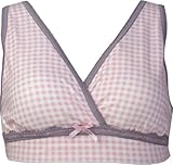 マミールナ ギンガムチェックハーフトップ M ピンク ベア天竺 #71165