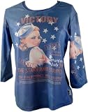 Victory Sailor Girl Patriotic Missy Shirt w/WWII image USA Made by FlagClothes