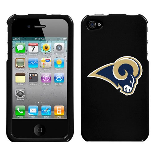iPhone 4 St. Louis Rams Black Snap on Superior Hard Cover