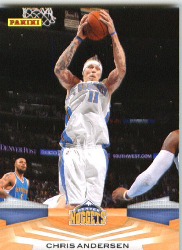 2009 /10 Panini NBA Basketball Card # 204 Chris Andersen Denver Nuggets Mint Condition- Shipped In A Protective ScrewDown Display Case!