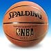 SPALDING STREET RUBBER BASKETBALL WITH NBA STAMP