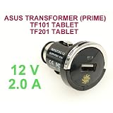NTK 12V 2.0 A MINI BULLET STYLE CAR CHARGER FOR ASUS Eee TRANSFORMER TF 101 TRANSFORMER PRIME TF 201 TABLET NEW