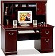 Birmingham Collection Desk & Hutch in Harvest Cherry Finish By Bush Furniture