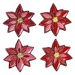 Holly Days Shaped Plate Set of 4