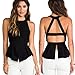 Sunward(TM) Summer Casual Tank Tops Vest for Women (XLarge, Black)