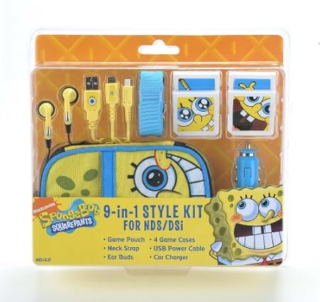 Nickelodeon SpongeBob 9 in 1 DS Lite Kit