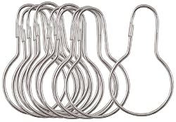 Elizabethan Classics 950698 Shower Curtain Pins, Chrome