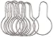 Elizabethan Classics 950698 Shower Curtain Pins, Chrome