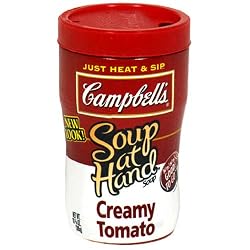 Campbell's Soup At Hand Creamy Tomato, 10.75-Ounce Microwavable Cups (Pack of 8)