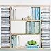 Chrome &amp; Beech Wood CD DVD Storage Unit Tower with Shelves