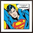 Superman - Framed DC Comics Art Print / Poster (Size: 16" x 16")