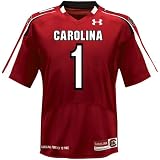 NCAA Under Armour South Carolina Gamecocks #1 Youth Replica Football Jersey - Garnet (Large)
