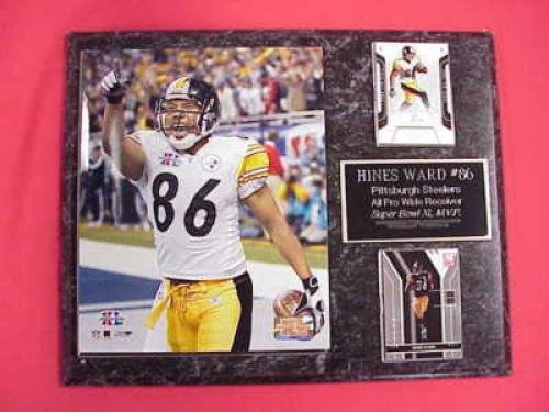 Steelers Hines Ward 2 Card Collector Plaque