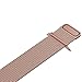 Teslasz 42mm Mesh Replacement Strap Stainless Steel Milanese Loop Strap Magnetic Buckle Wrist Band for Apple iWatch All Models (Rose Gold 42 MM)