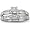 Diamond Bridal Engagement Ring Set Crafted in Sterling Silver