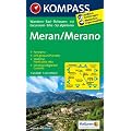 Meran / Merano 1 : 25 000: Wanderkarte mit Stadtplan, Panorama, Radrouten und Skitouren. GPS-genau