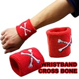 刺繍デザイン・パイル・リストバンド・クロスボーン・WRISTBAND・CROSS BONE