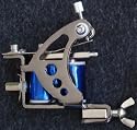 Inker Professional Tattoo Machines, Guns (Black Frame and Blue Coils)
