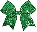 Sequin Performance Hair Bow Seq Green