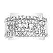 14K White Gold Diamond Band
