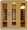 4 Person Sauna Hemlock Carbon Fiber Dry Heat FAR Infrared Portable Detox New