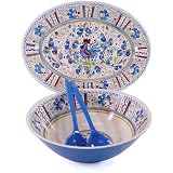 Blue Rooster Italian Gallo Blu ~Le Cadeaux Melamine Dinnerware, 4PCServing
