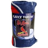 Mlb St Louis Cardinals Full Color Logo Fleece Blanket Throw 50x60 Inch