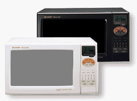 SHARP : R-820JS 0.9 Cu. Ft. Countertop Microwave Oven - Silver Convection/Grill - Stainless Steel