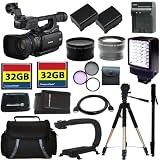 Canon XF100 Professional Camcorder with 10x HD Video lens + 64GB Advanced Accessory Kit