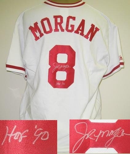 Joe Morgan Autographed/Hand Signed Cincinnati Reds Jersey
