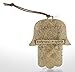 Gold Tone Hamsa hand Red Wall Hanging decor Lucky Charm CHAI Judaica Kabbalah evil eye