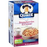 Quaker Instant Oatmeal Strawberry & Cream 10 pk