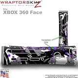 Abstract 02 Purple Skin by WraptorSkinz TM fits Original XBOX 360 Factory Faceplates