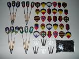 1 x 12 Dartpfeile, 30 Flights, 18 Schäfte, 100 Spitzen