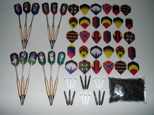 1 x 12 Dartpfeile, 30 Flights, 18 Schäfte, 100 Spitzen
