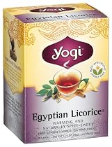 Yogi Tea Organic Egyptian Licorice, Tea Bags, 16-Count Boxes (Pack of 6)