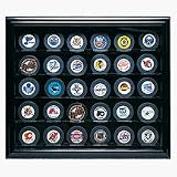 Cabinet Style 30 Puck Ice Hockey Display Case (Mahogany)