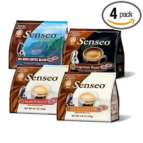 Senseo Day's Dawn 4-Flavor Coffee Variety Pack II, 16-to 18-Count Pods (Pack of 4)